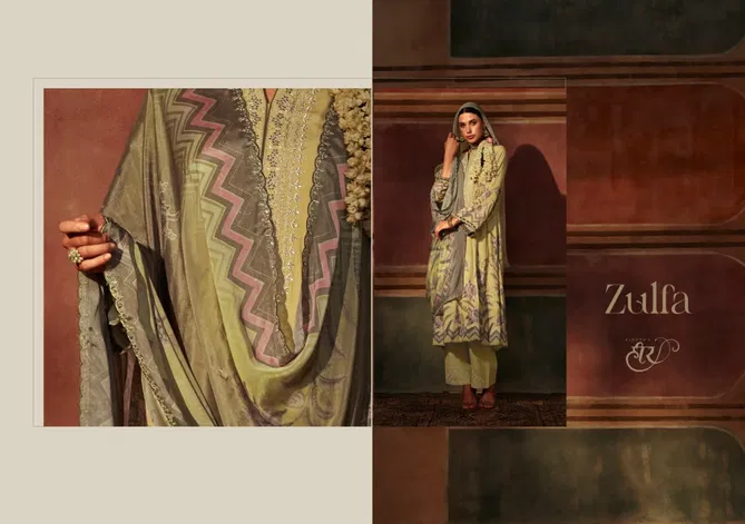 Zulfa By Kimora Pure Muslin Printed Embroidery Salwar Kameez Wholesale Shop In Surat